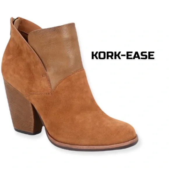 Kork-Ease Shoes Korkease Castaneda Comfort Rust Suede Booties